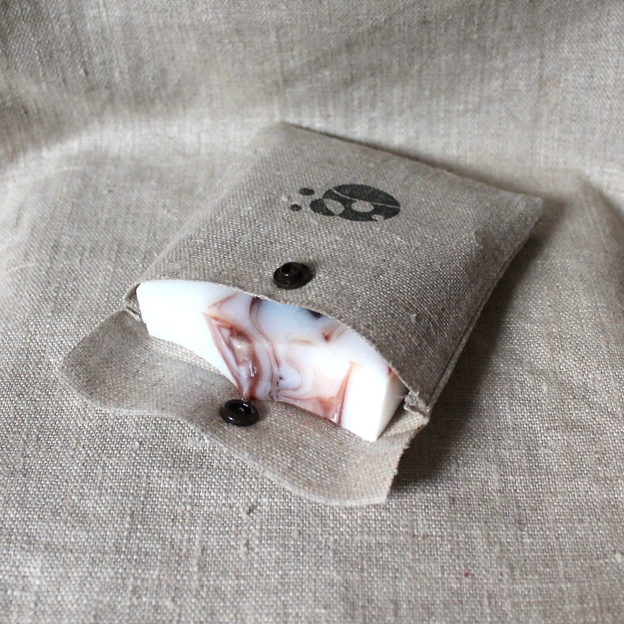 Pochette de transport pour cosmétiques solides